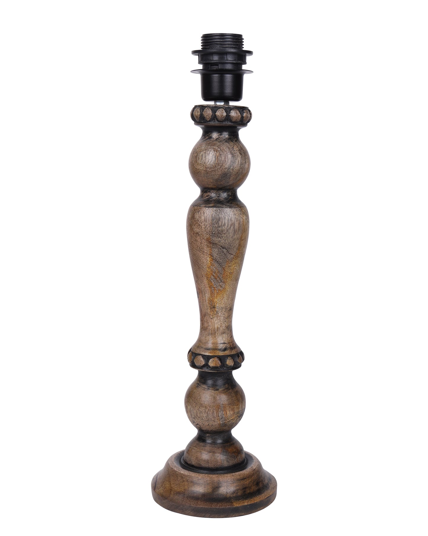 Eureka Polka Wood Table Lamp Bedside Distressed Living Room Light