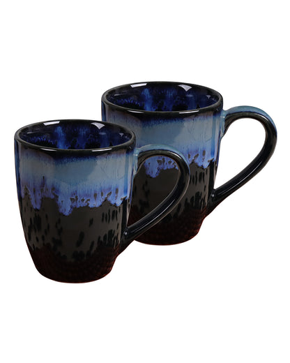 Handmade Irish Coffee Tea & Beer Mugs, Set of Two Altered Glaze latte Cups, tall