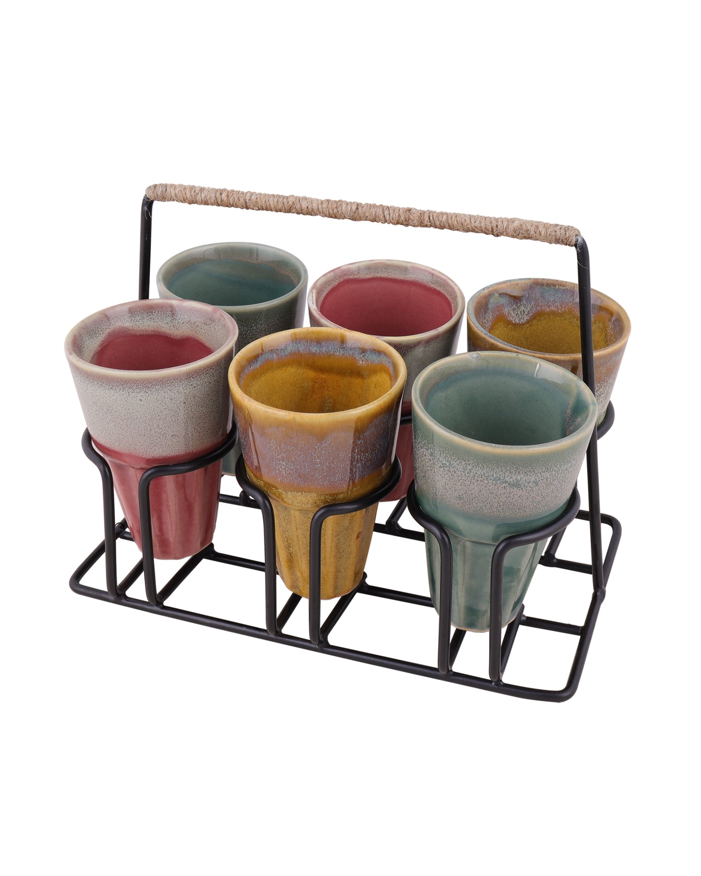 Homesake® Studio poitry chai glass with stand