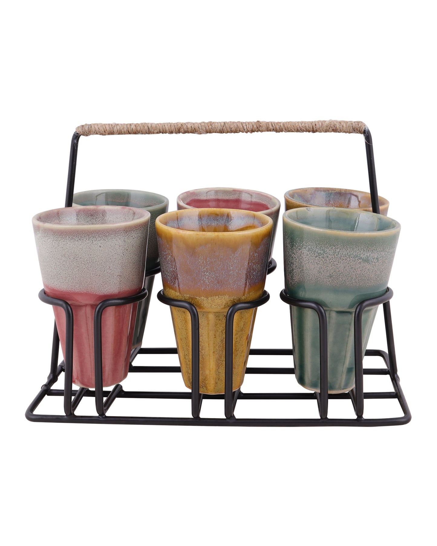 Homesake® Studio poitry chai glass with stand