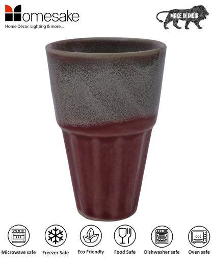 Homesake® Studio poitry chai glass with stand
