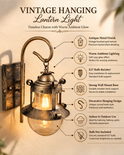 Rustic Wall Light Fixtures, Oil Rubbed Bronze Finish Indoor Vintage Wall Sconce Industrial Lamp Fixture Glass Shade Farmhouse Metal Sconces for Bedroom Living Room Cafe, Wall Globe Lantern
