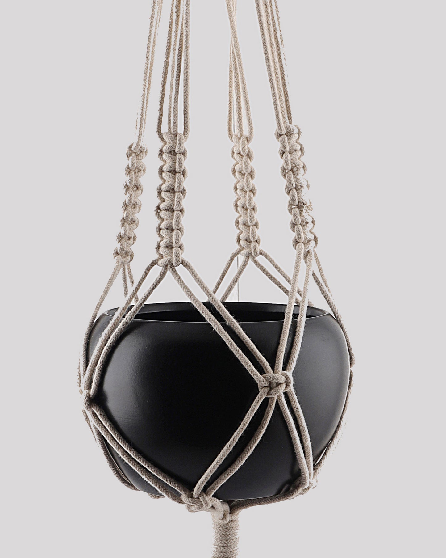 Macreme Hanging Planter Large Macrame with Pot Pack of 1