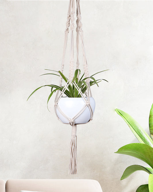 Macreme Hanging Planter Large Macrame with Pot Pack of 1