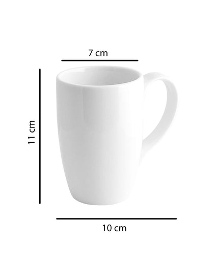 Prime Morning Tea, Coffee, Milk Mug, 300 ml, Porcelain, Set of 2