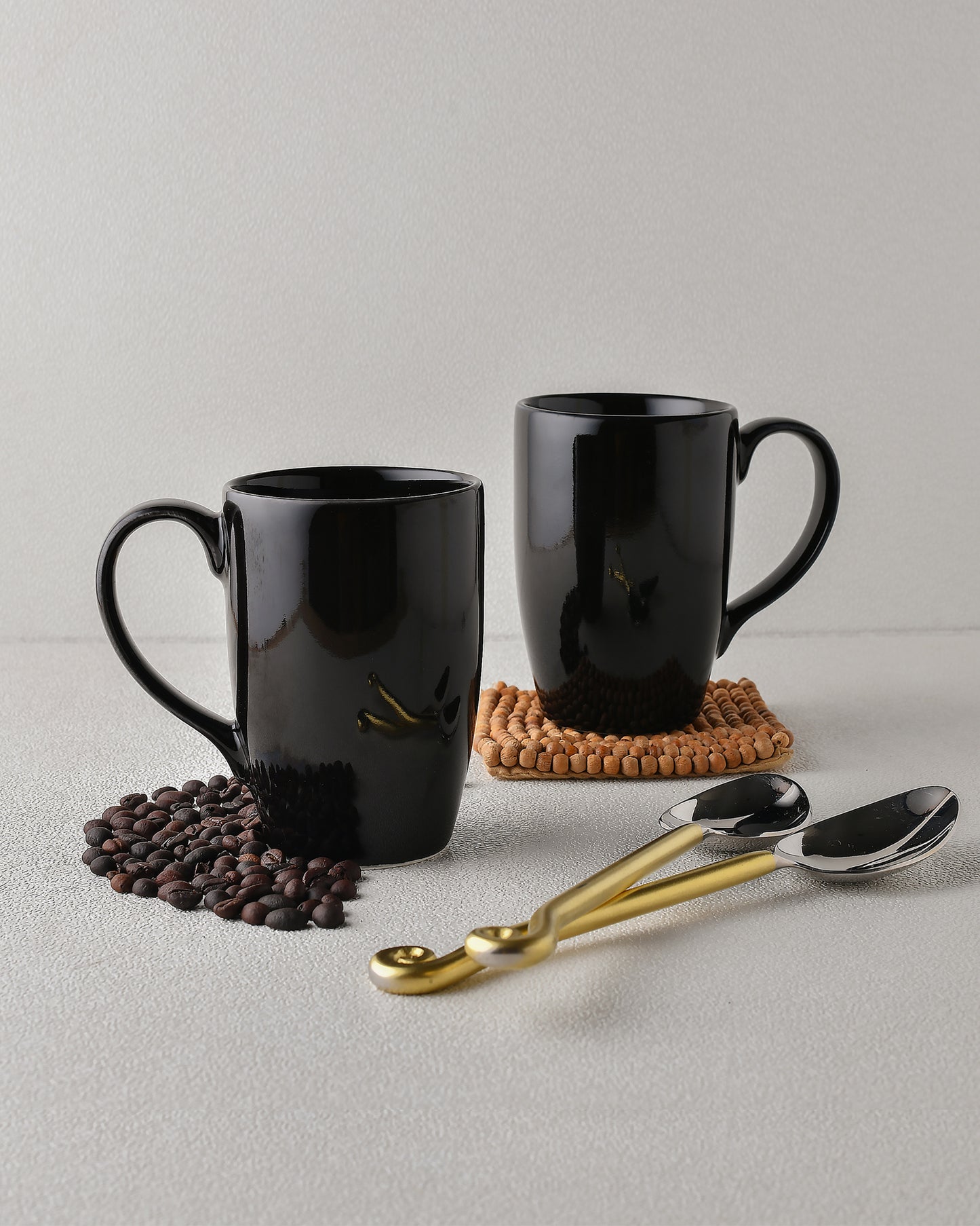 Prime Morning Tea, Coffee, Milk Mug, 300 ml, Porcelain, Set of 2