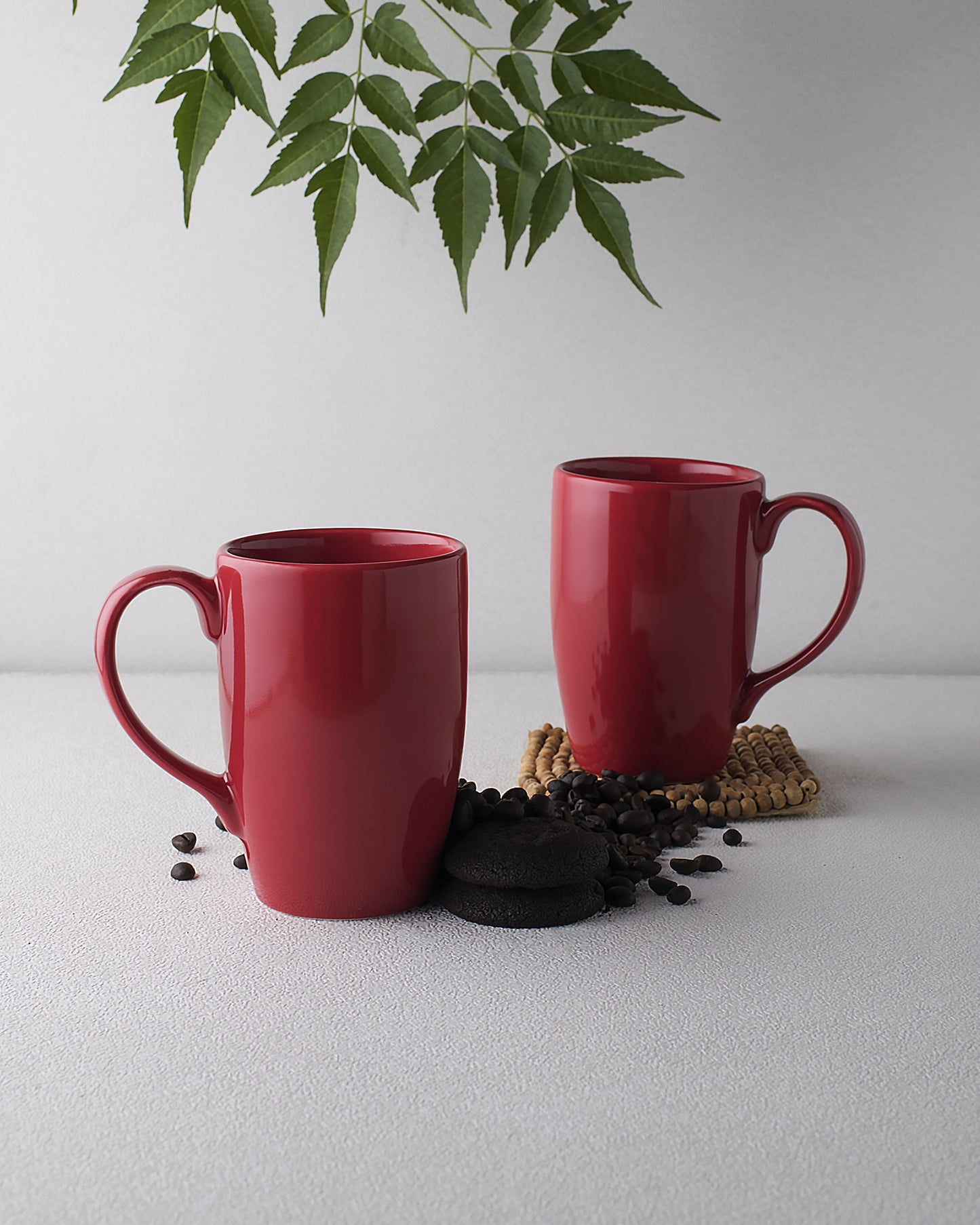 Prime Morning Tea, Coffee, Milk Mug, 300 ml, Porcelain, Set of 2
