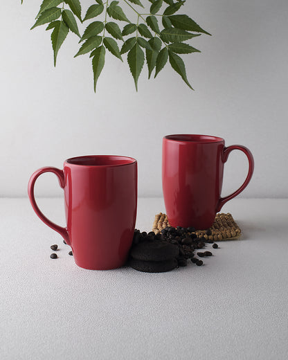 Prime Morning Tea, Coffee, Milk Mug, 300 ml, Porcelain, Set of 2