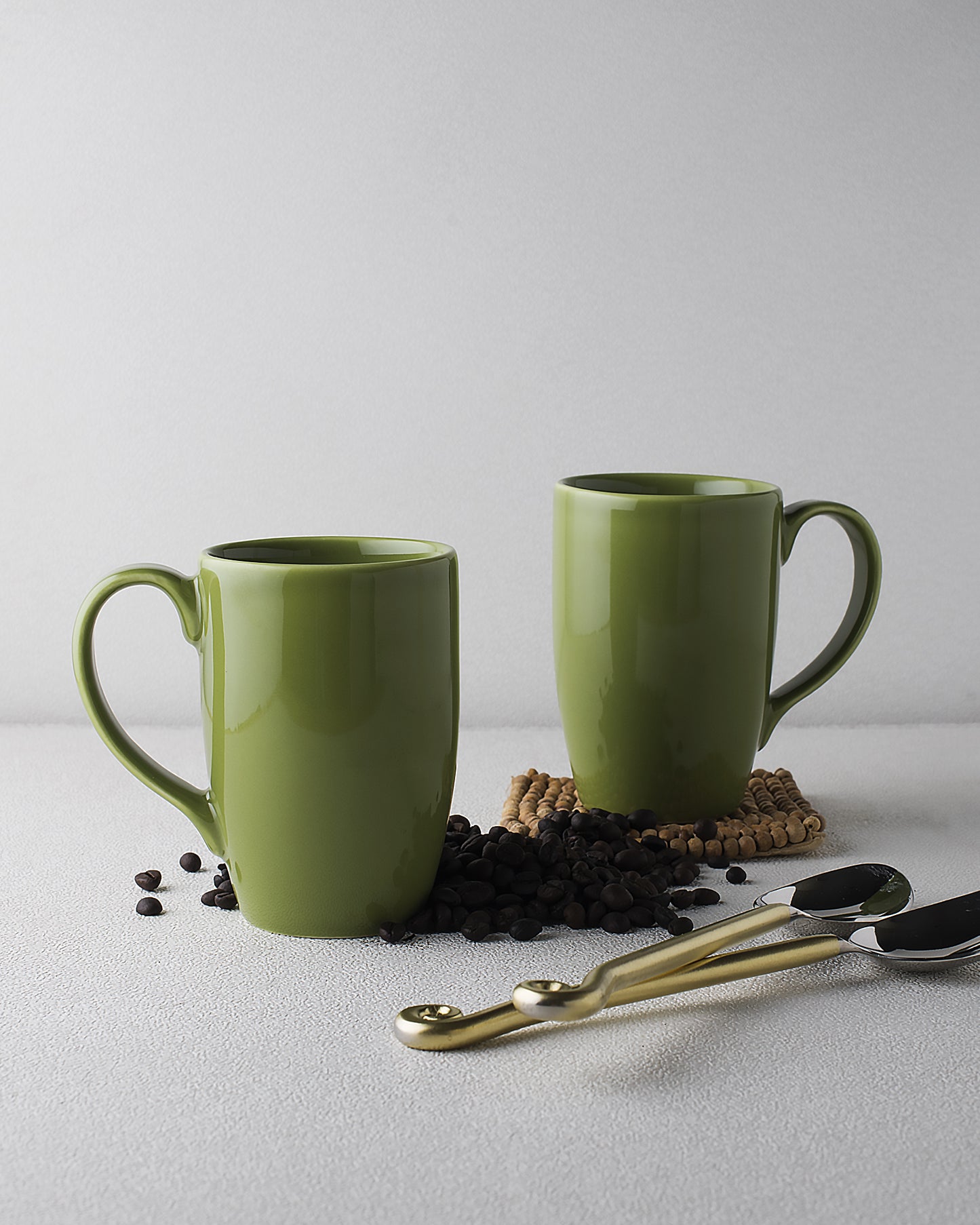 Prime Morning Tea, Coffee, Milk Mug, 300 ml, Porcelain, Set of 2