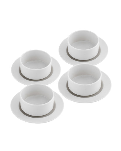 Fine Porcelain Classic Soup Bowl with Saucer