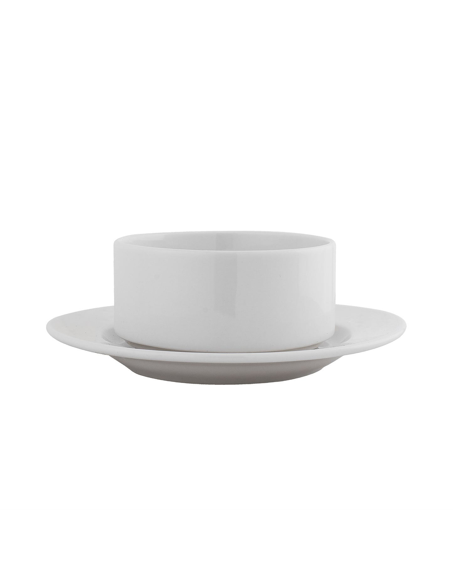 Fine Porcelain Classic Soup Bowl with Saucer