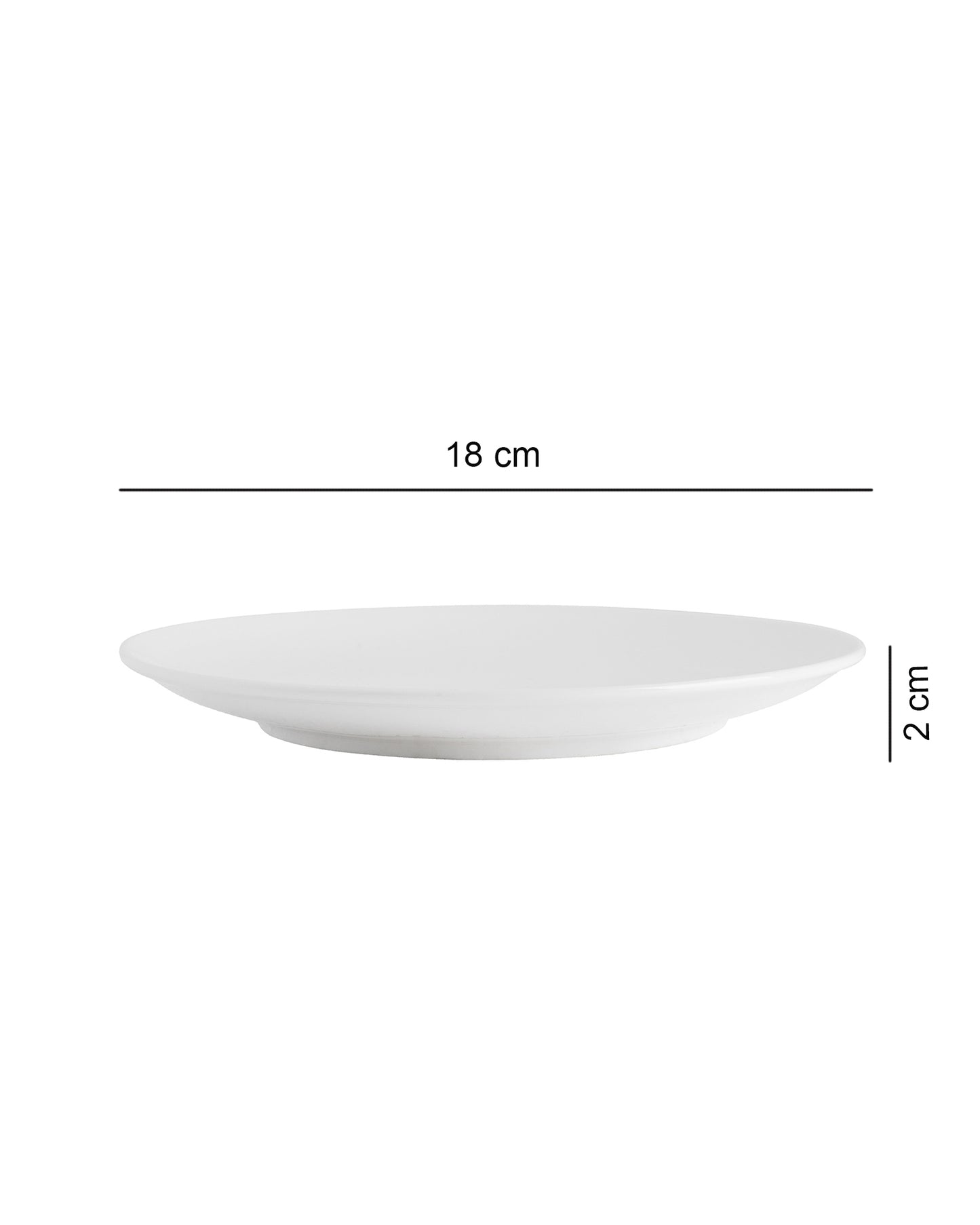 Fine Porcelain Classic White Urmi Quater Plate