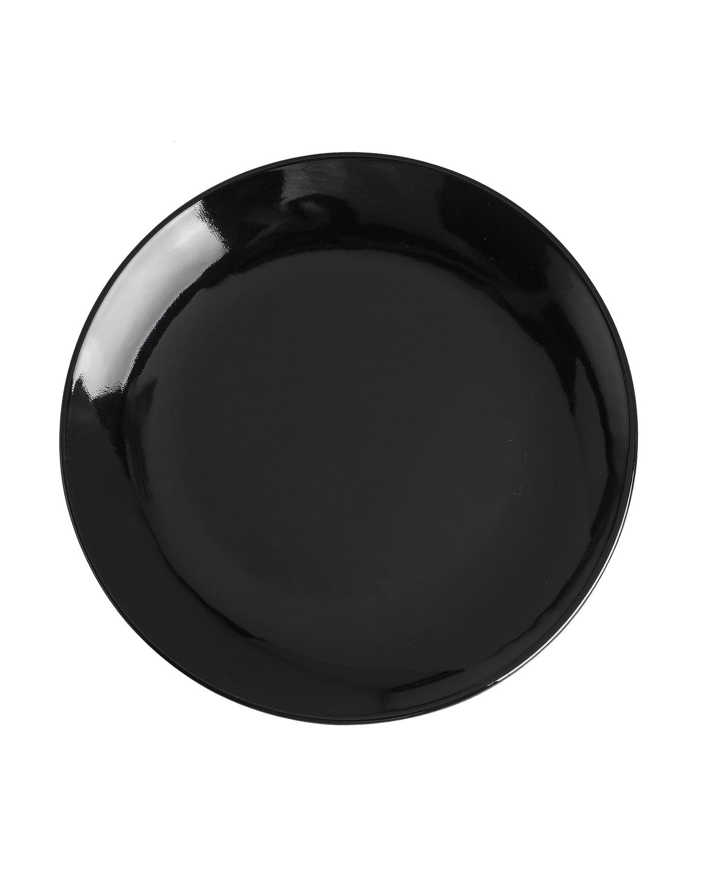 Fine Porcelain Glossy Black Urmi Full Plate