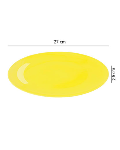 Fine Porcelain Yellow Urmi Full Plate