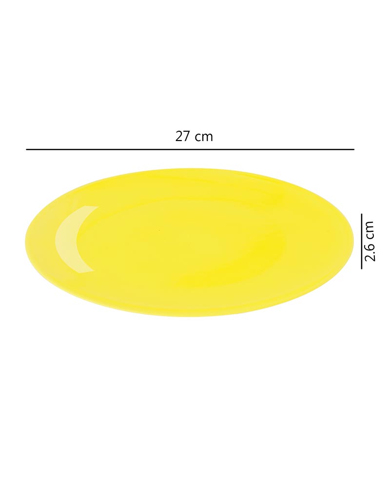 Fine Porcelain Yellow Urmi Full Plate