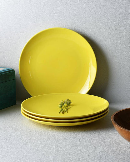 Fine Porcelain Yellow Urmi Full Plate