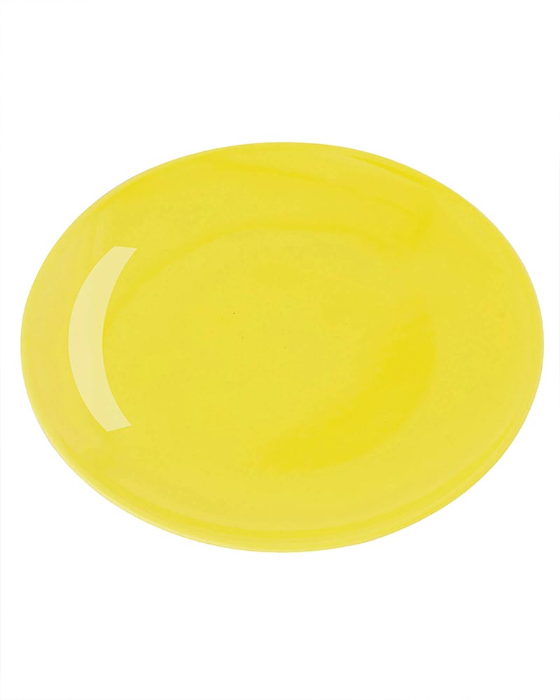 Fine Porcelain Yellow Urmi Full Plate