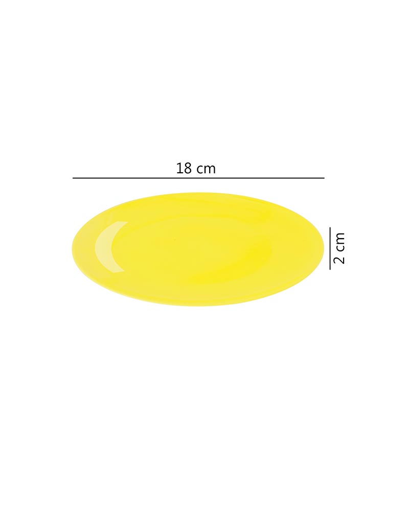 Fine Porcelain Yellow Urmi Quater Plate