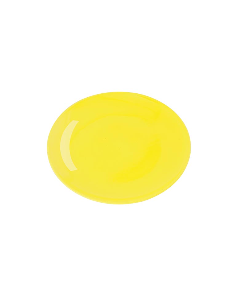 Fine Porcelain Yellow Urmi Quater Plate