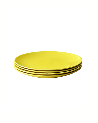 Fine Porcelain Yellow Urmi Quater Plate