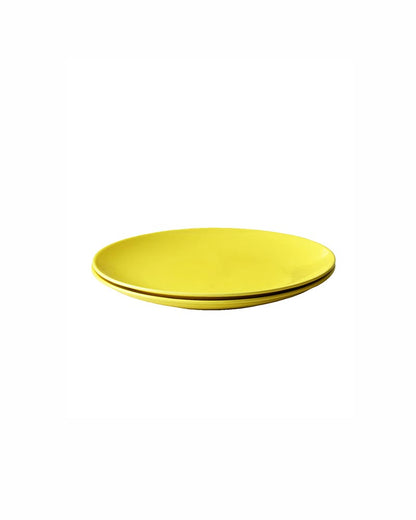 Fine Porcelain Yellow Urmi Quater Plate