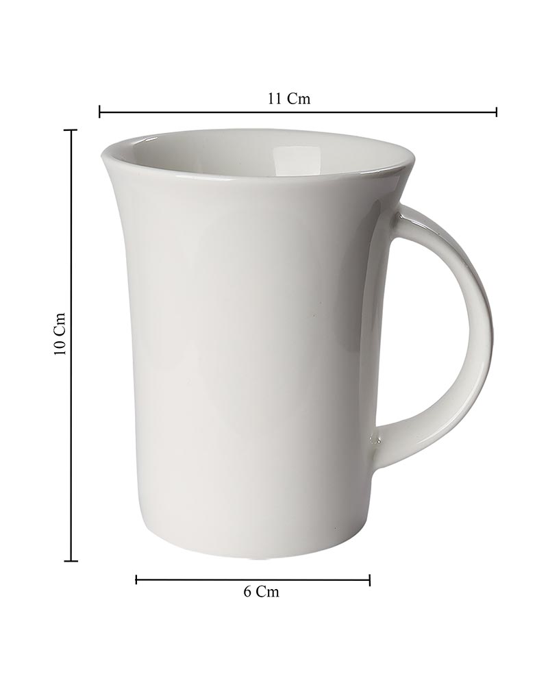 Classic Morning Tea, Coffee, Milk Mug, 280 ml, Porcelain, Set of 2