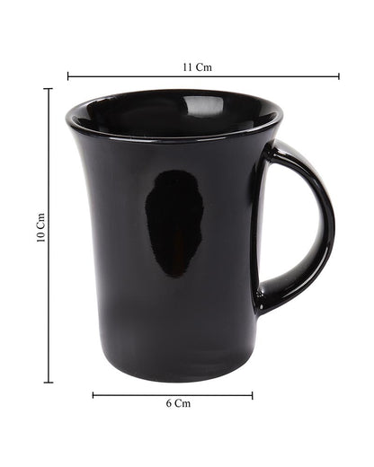 Classic Morning Tea, Coffee Cups for Cappuccino Latte Cocoa, Milk Mug, 280 ml, Porcelain, Set of 4