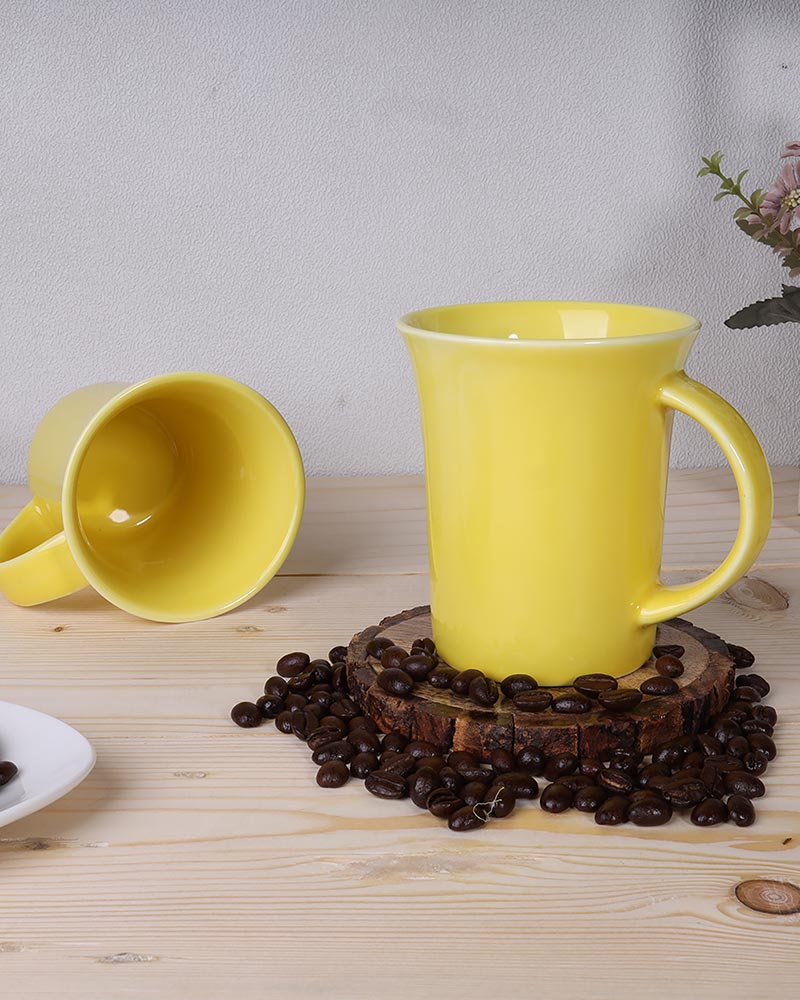 Classic Morning Tea, Coffee, Milk Mug, 280 ml, Porcelain, Set of 2