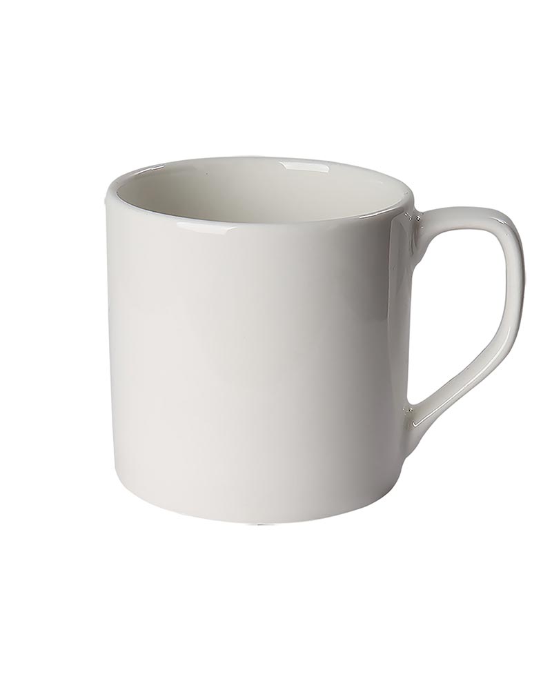 Retro Morning Tea, Coffee, Expresso Mug, 300 ml, White Porcelain, Diana, Set of 4