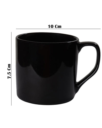 Retro Morning Tea, Coffee, Expresso Mug, 300 ml, White Porcelain, Diana, Set of 4