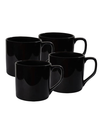 Retro Morning Tea, Coffee, Expresso Mug, 300 ml, White Porcelain, Diana, Set of 4