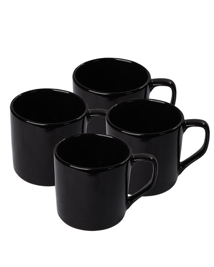Retro Morning Tea, Coffee, Expresso Mug, 300 ml, White Porcelain, Diana, Set of 4