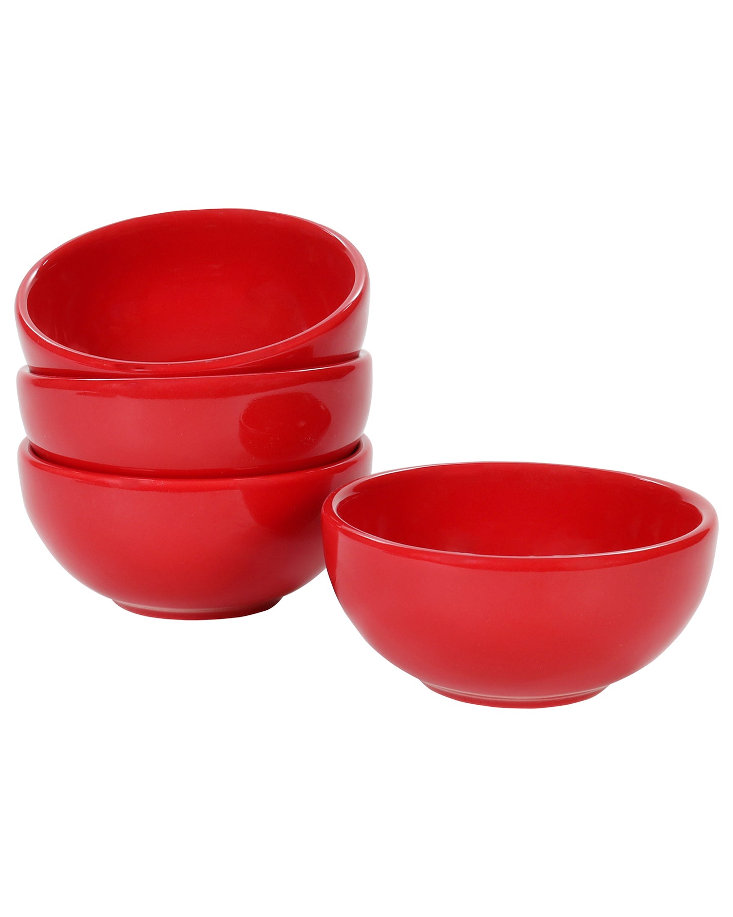 9 Ounce Small Cereal and Soup Bowls, Sturdy Porcelain Bowl, Dishwasher Microwave Safe, Portion Control Bowls for Ice Cream Dessert Rice, set of 4, 5 Inches
