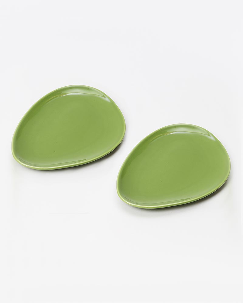 Porcelain Classic Serving Platter, Green, Island small 2
