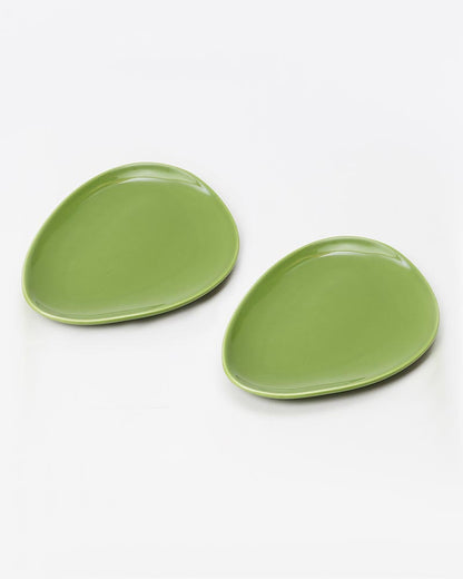 Porcelain Classic Serving Platter, Green, Island small 2