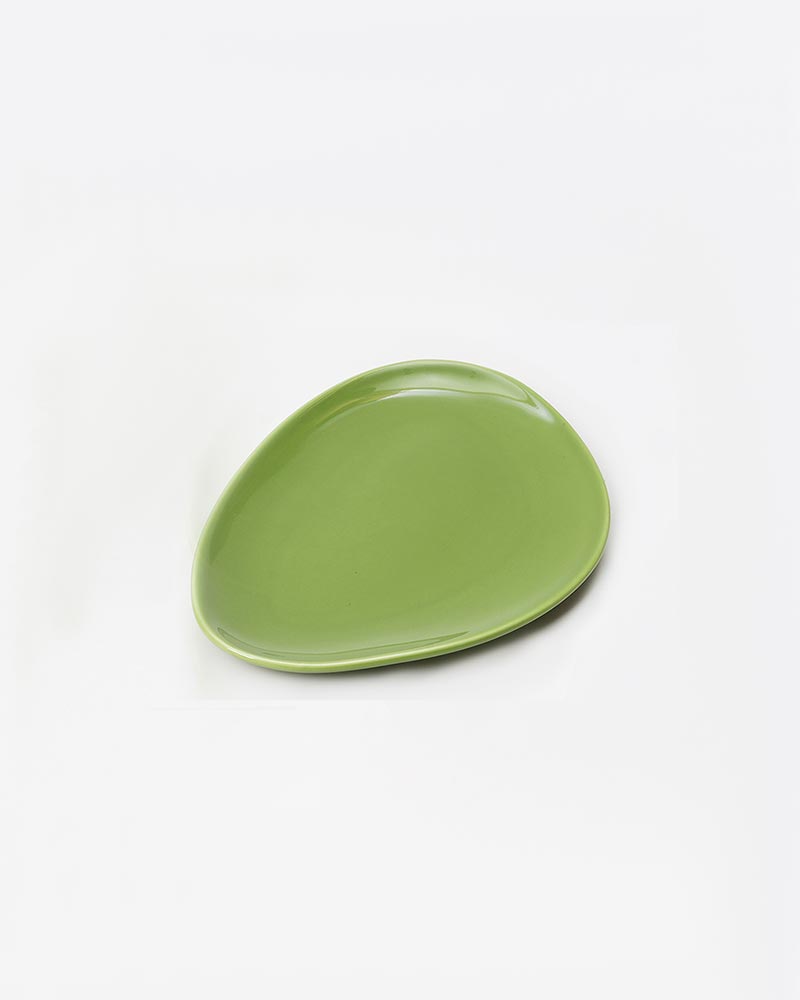 Porcelain Classic Serving Platter, Green, Island small 2