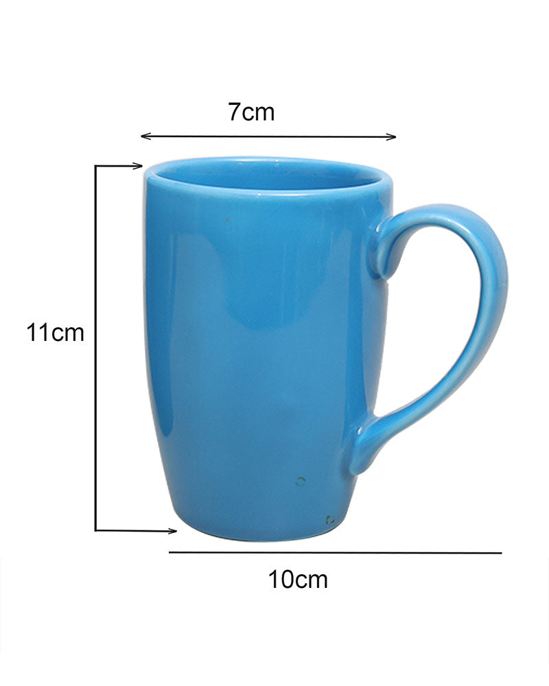 Prime Morning Tea Coffee Cappuccino  Milk Mug, 300 ml, Set of 4