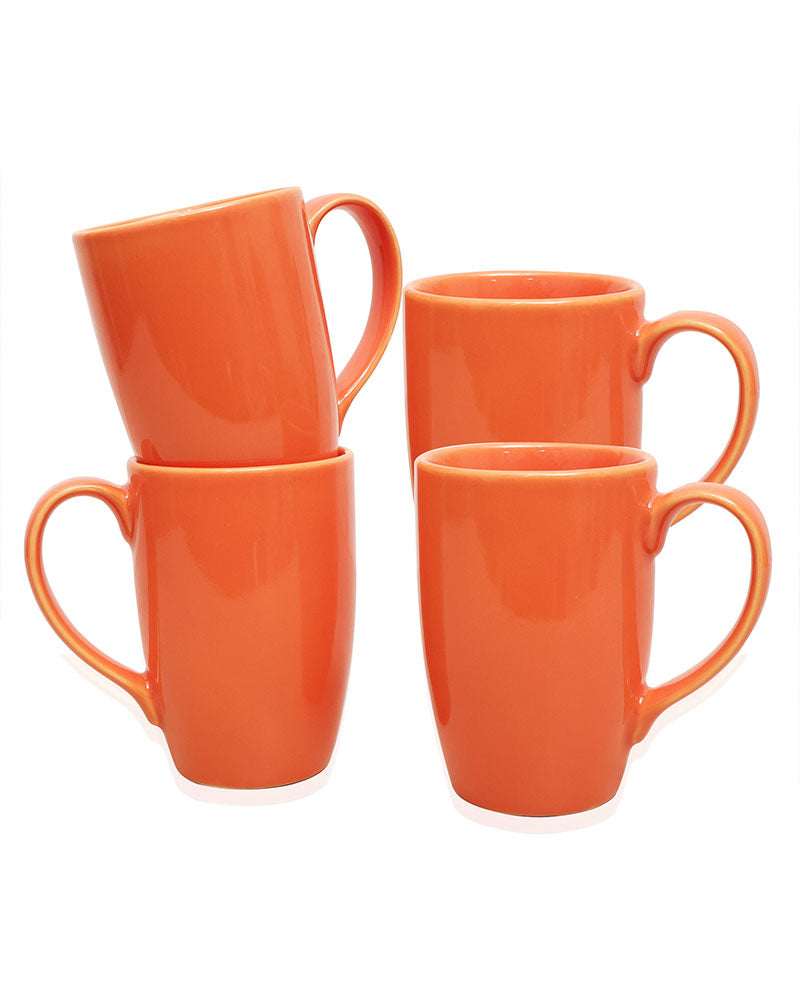 Prime Morning Tea Coffee Cappuccino  Milk Mug, 300 ml, Set of 4