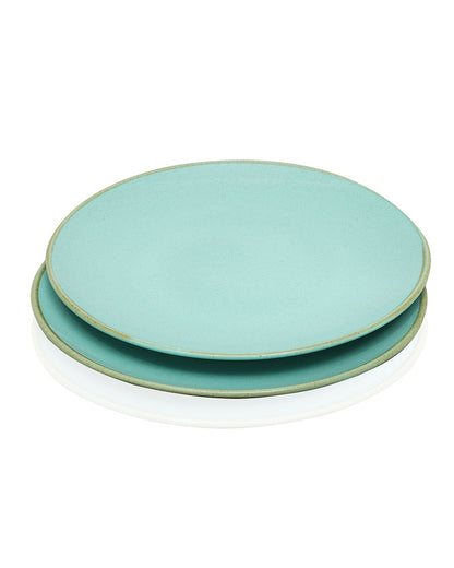 Fine Porcelain Glossy Dinner Plate 27 cm, Scratch Resistant, Microwave and dishwasher safe, set of 2