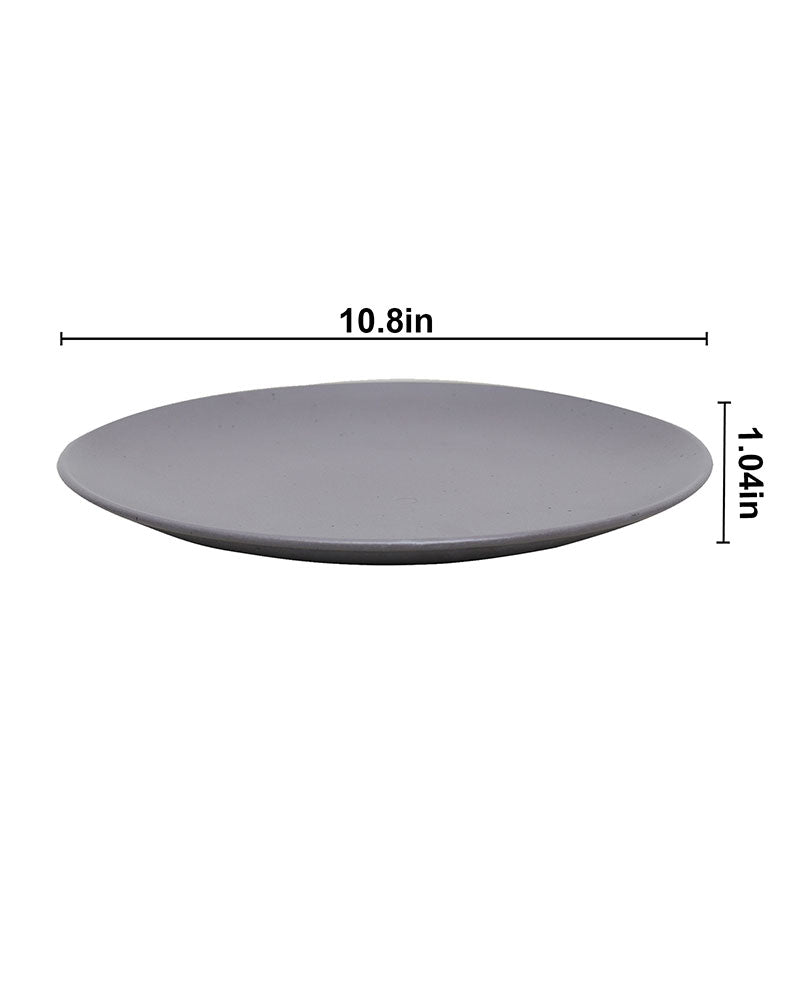 Fine Porcelain Glossy Dinner Plate 27 cm, Scratch Resistant, Microwave and dishwasher safe, set of 2