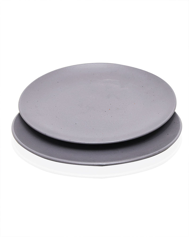 Fine Porcelain Glossy Dinner Plate 27 cm, Scratch Resistant, Microwave and dishwasher safe, set of 2