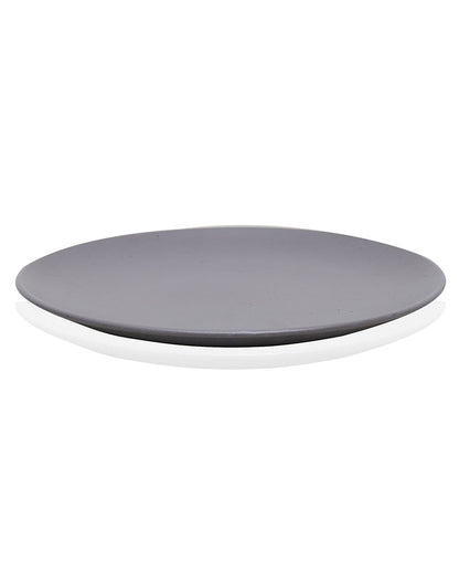 Fine Porcelain Glossy Dinner Plate 27 cm, Scratch Resistant, Microwave and dishwasher safe, set of 2