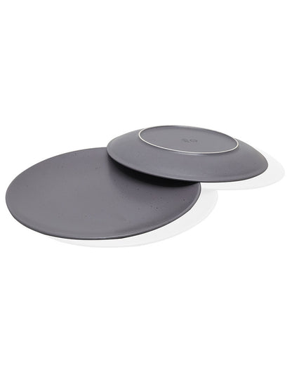 Fine Porcelain Glossy Dinner Plate 27 cm, Scratch Resistant, Microwave and dishwasher safe, set of 2