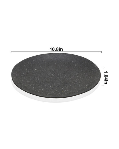Fine Porcelain Glossy Dinner Plate 27 cm, Scratch Resistant, Microwave and dishwasher safe, set of 2
