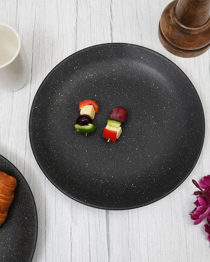 Fine Porcelain Glossy Dinner Plate 27 cm, Scratch Resistant, Microwave and dishwasher safe, set of 2