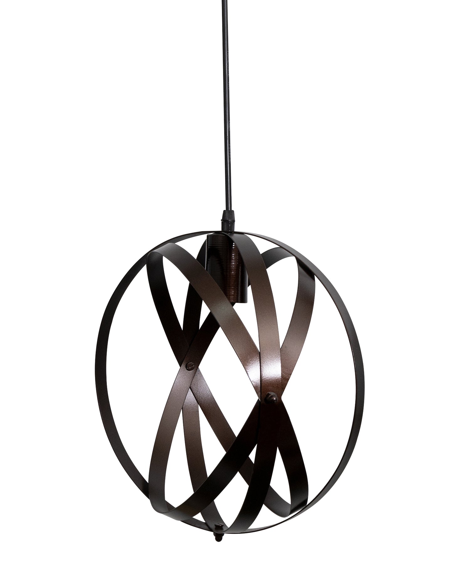 Industrial Vintage Globe Pendant Light Fixture, Changeable Hanging Ceiling Light Chandelier Fixture for Kitchen, Island, Living Room, Dining Room