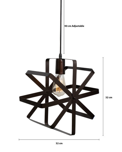 Industrial Vintage Globe Pendant Light Fixture, Changeable Hanging Ceiling Light Chandelier Fixture for Kitchen, Island, Living Room, Dining Room