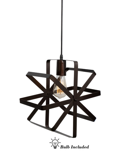 Industrial Vintage Globe Pendant Light Fixture, Changeable Hanging Ceiling Light Chandelier Fixture for Kitchen, Island, Living Room, Dining Room