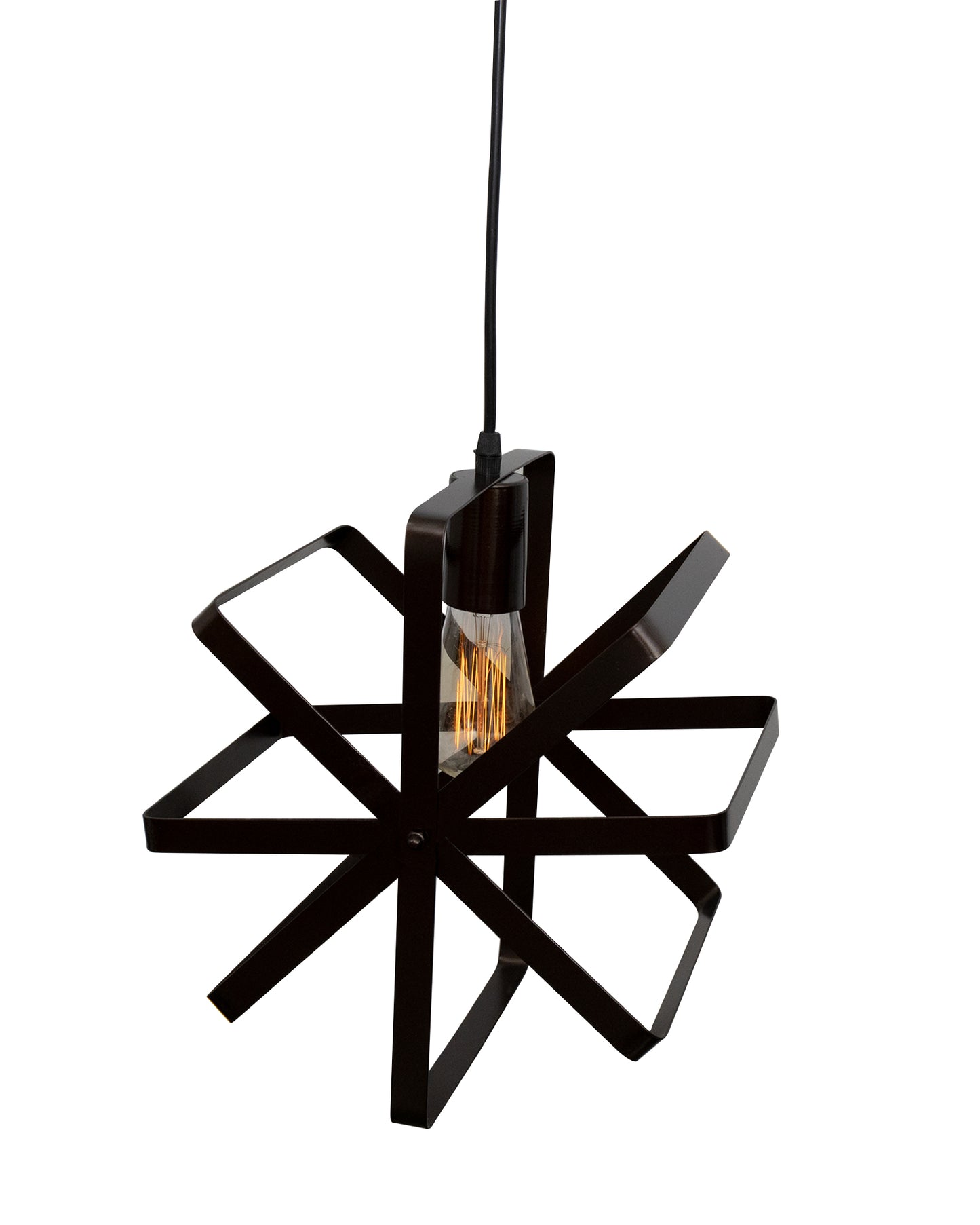 Industrial Vintage Globe Pendant Light Fixture, Changeable Hanging Ceiling Light Chandelier Fixture for Kitchen, Island, Living Room, Dining Room