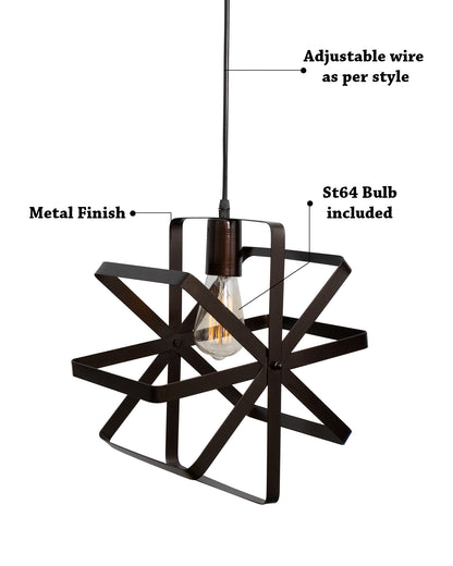 Industrial Vintage Globe Pendant Light Fixture, Changeable Hanging Ceiling Light Chandelier Fixture for Kitchen, Island, Living Room, Dining Room